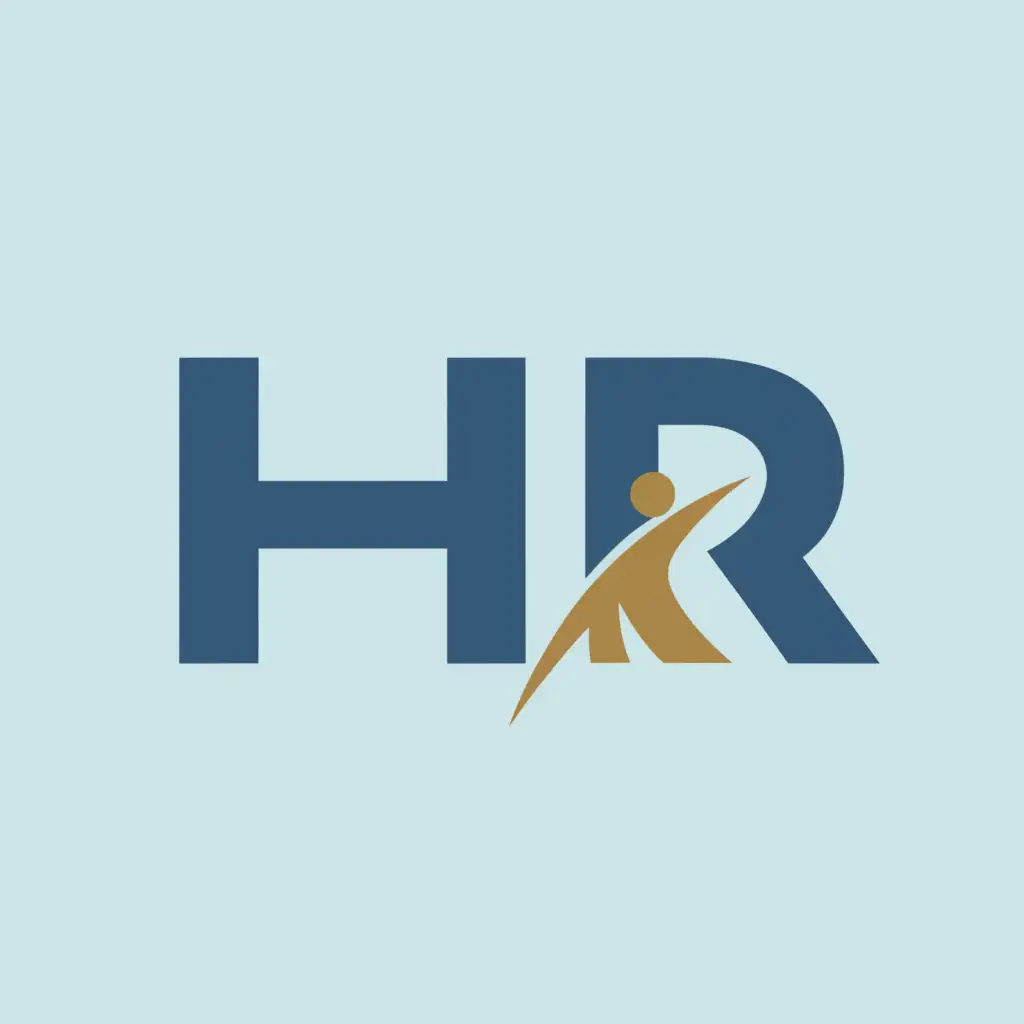 a logo design,with the text "HR", main symbol:figure,Moderate,clear background