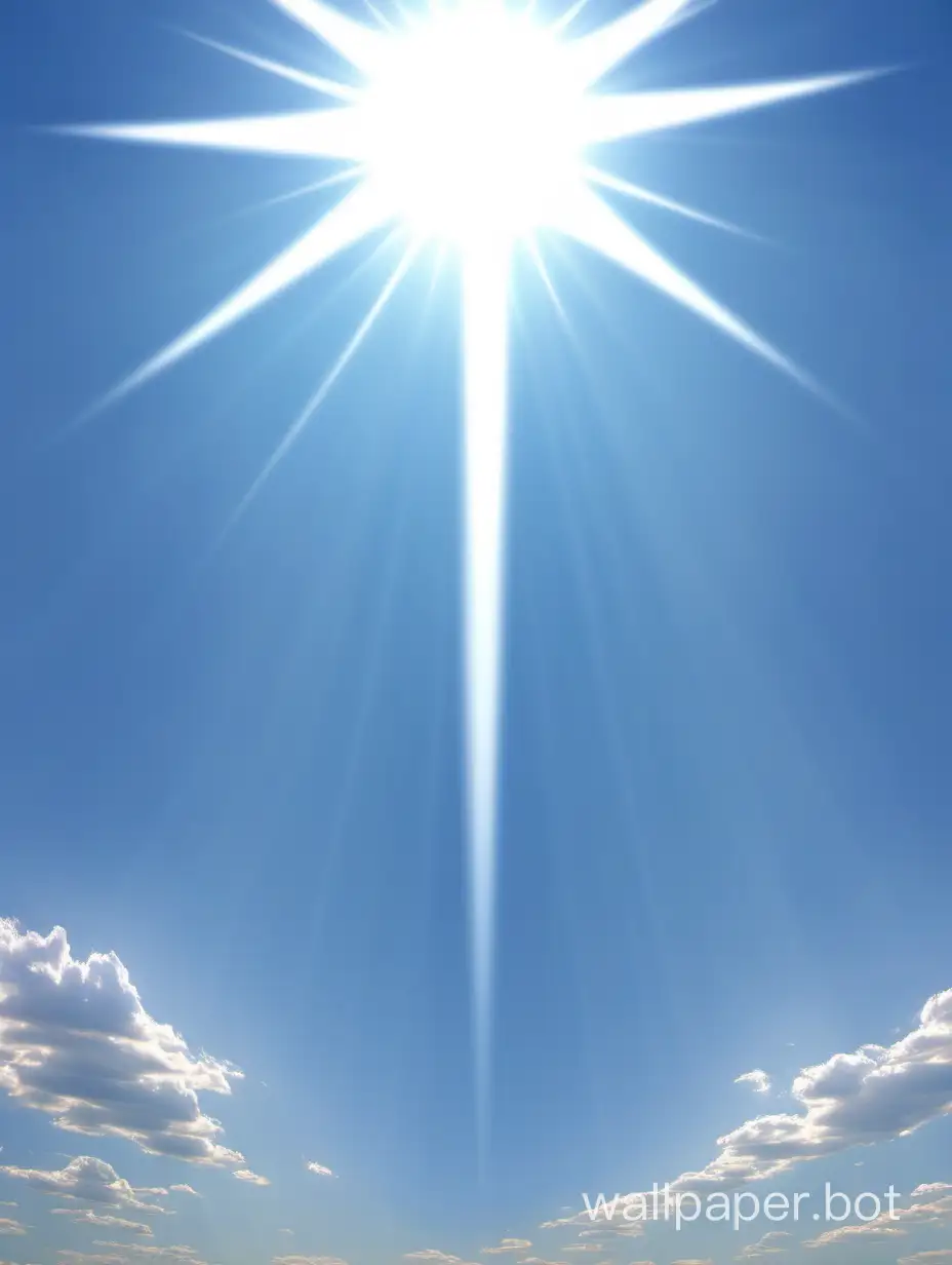 Bright-Sunlit-Sky-with-Radiant-Sun-Rays
