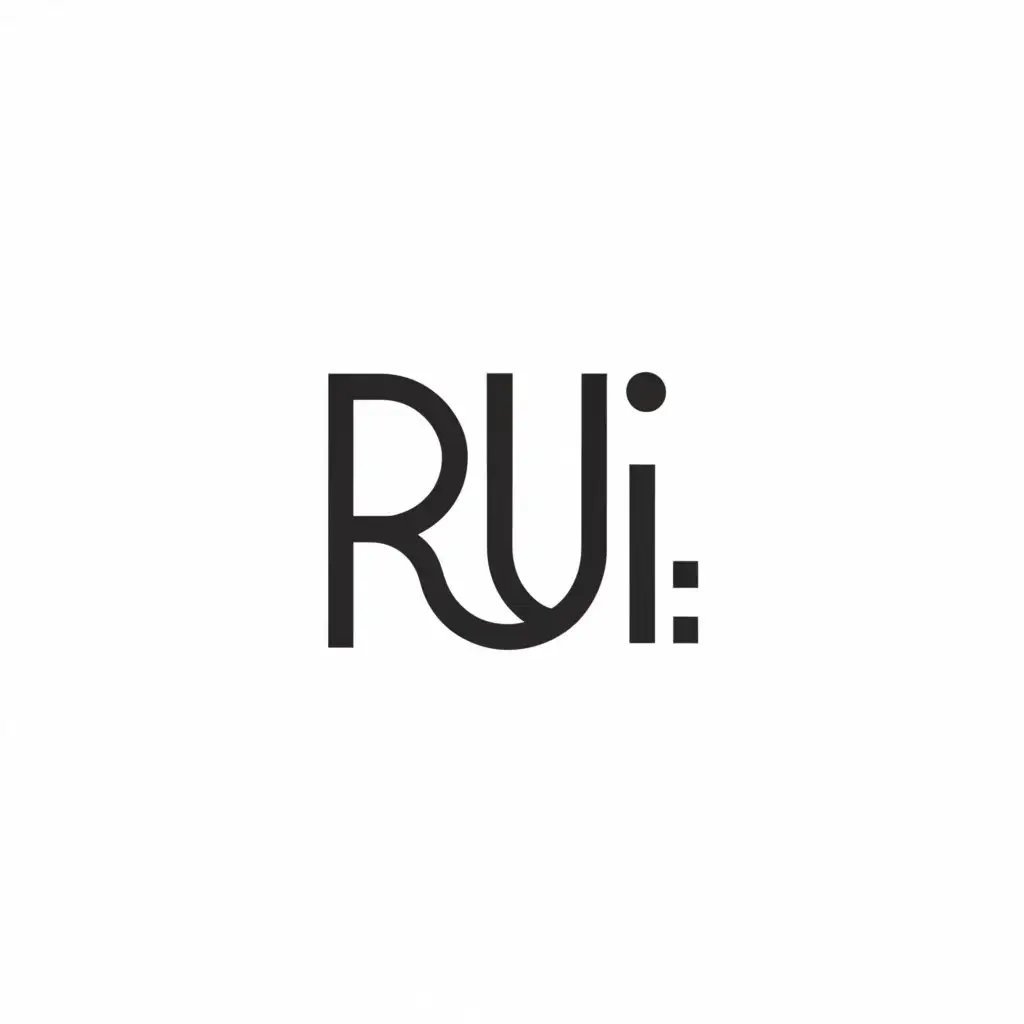 a logo design,with the text "Rui.", main symbol:Use Rui. to create a word logo,Minimalistic,be used in Retail industry,clear background