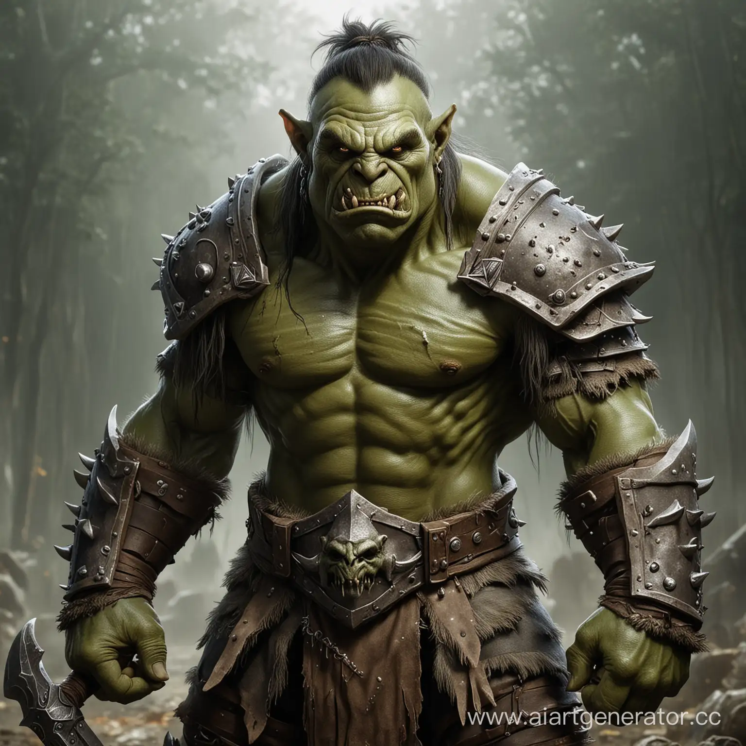 Kind-and-Strong-Green-Orc-Warrior-in-Battle