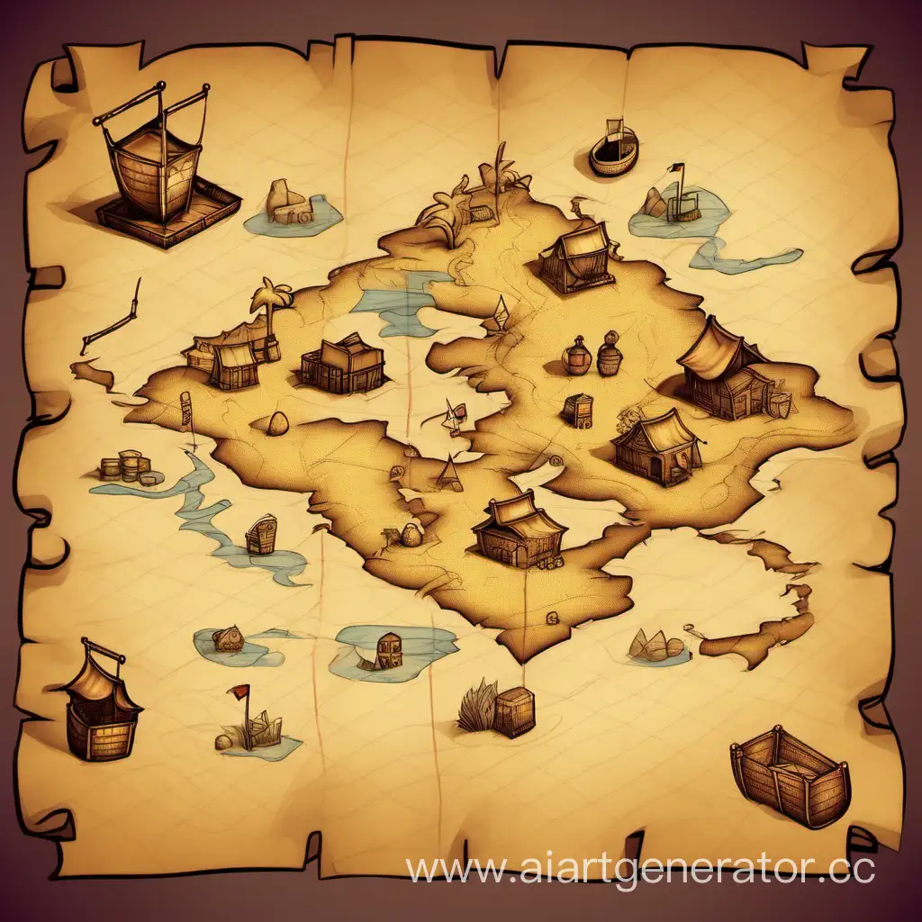 Explore-a-Mystical-Journey-with-a-5Checkpoint-Treasure-Map