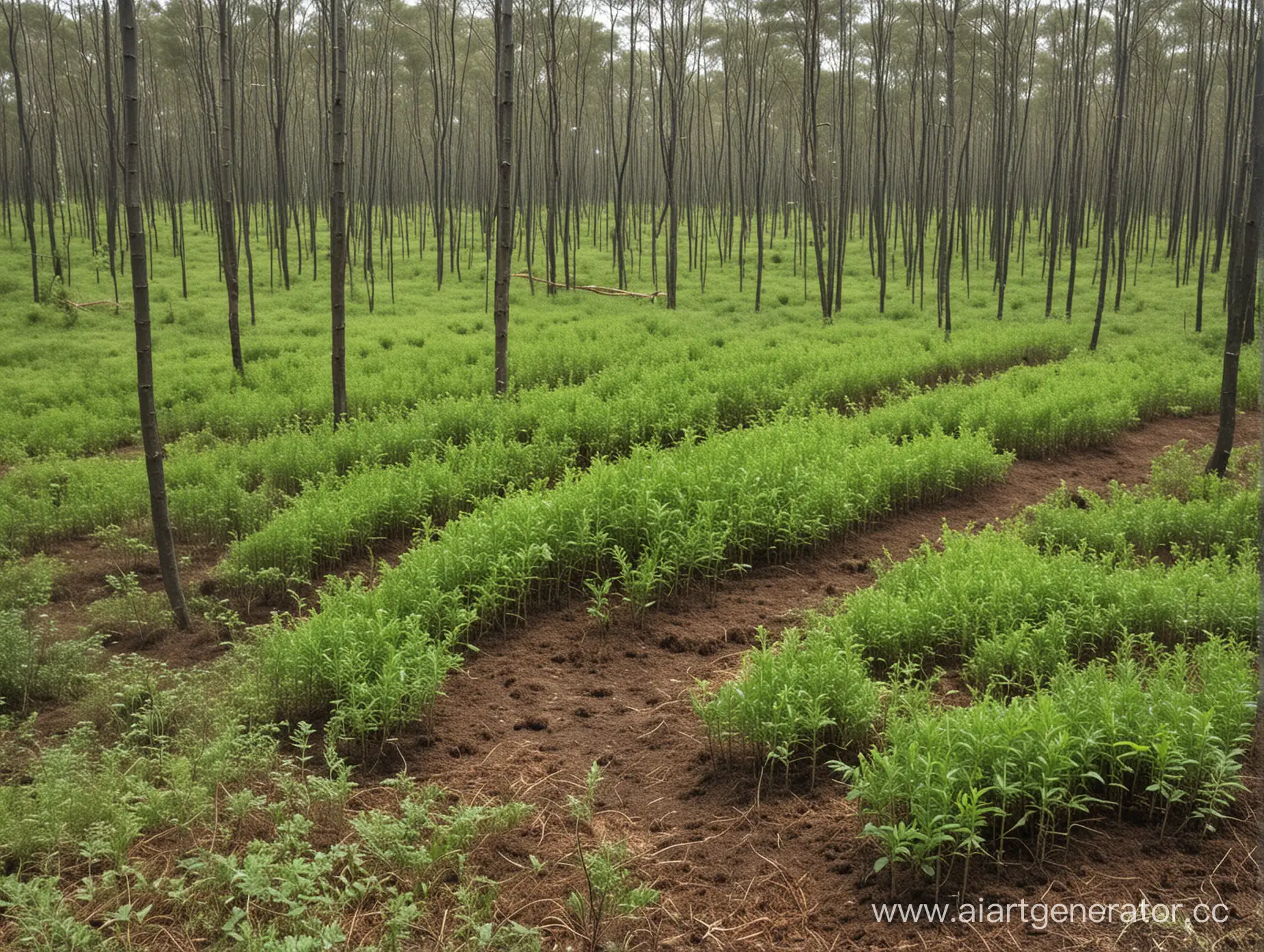 Лесовосстановление и создание зеленых насаждений
