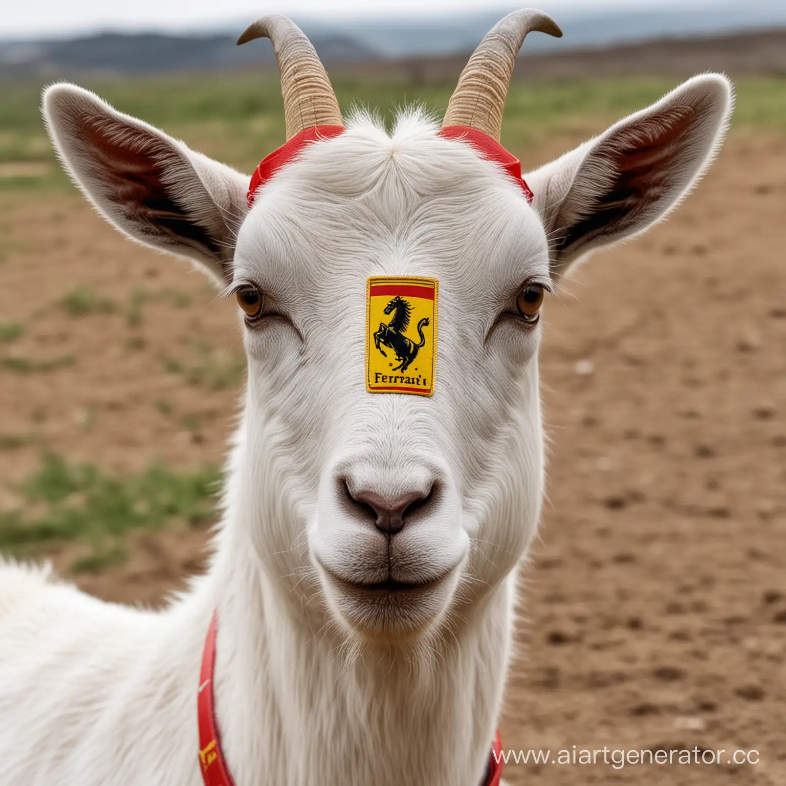 FerrariBranded-Goat-Unique-Animal-with-Luxury-Emblem