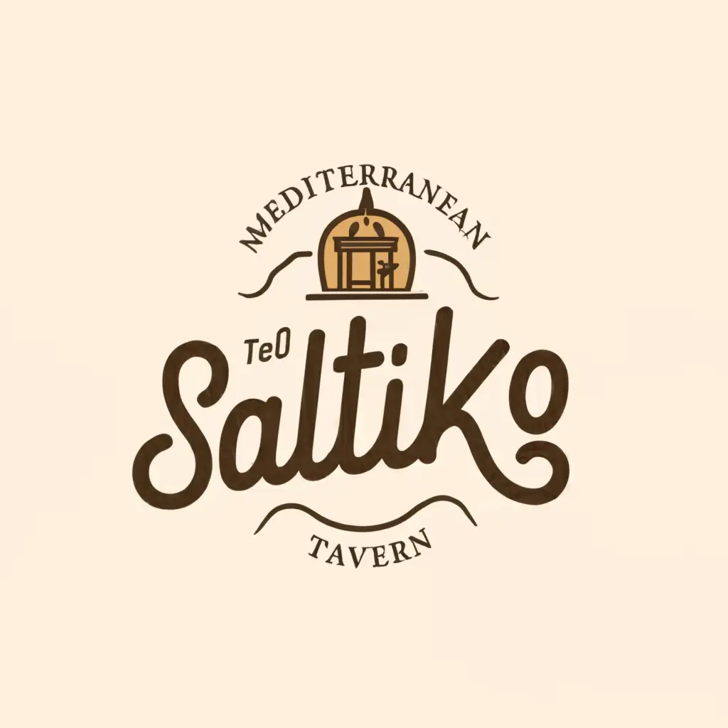 LOGO-Design-For-Saltiko-Mediterranean-Tavern-Inspired-Emblem