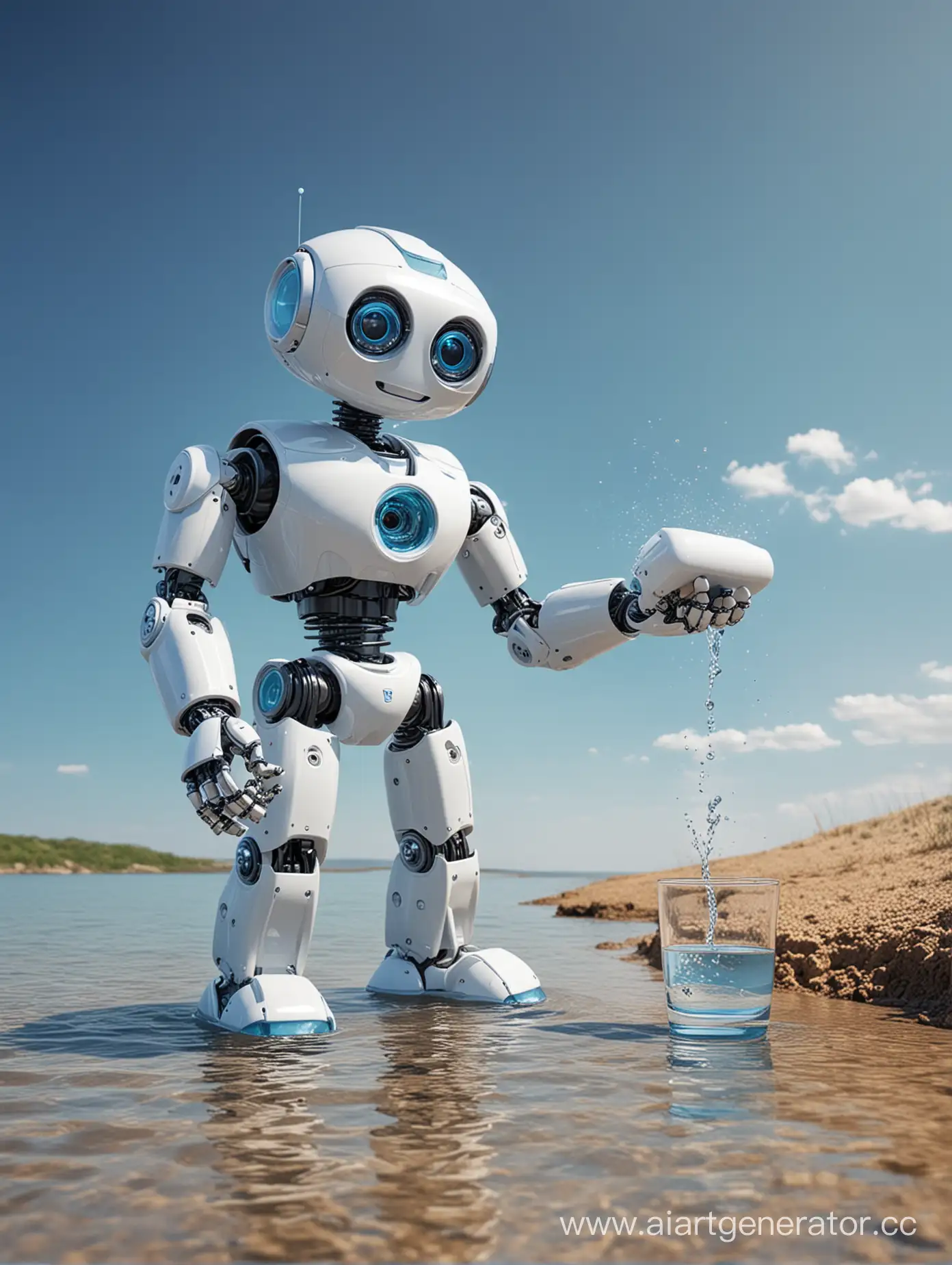 маленький робот рассказывает о способах очистки воды