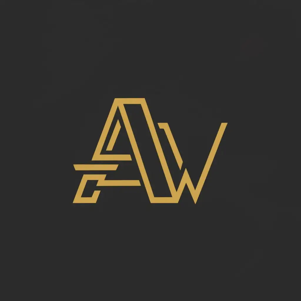 logo, Tax, with the text "AW", typography, be used in Finance industry