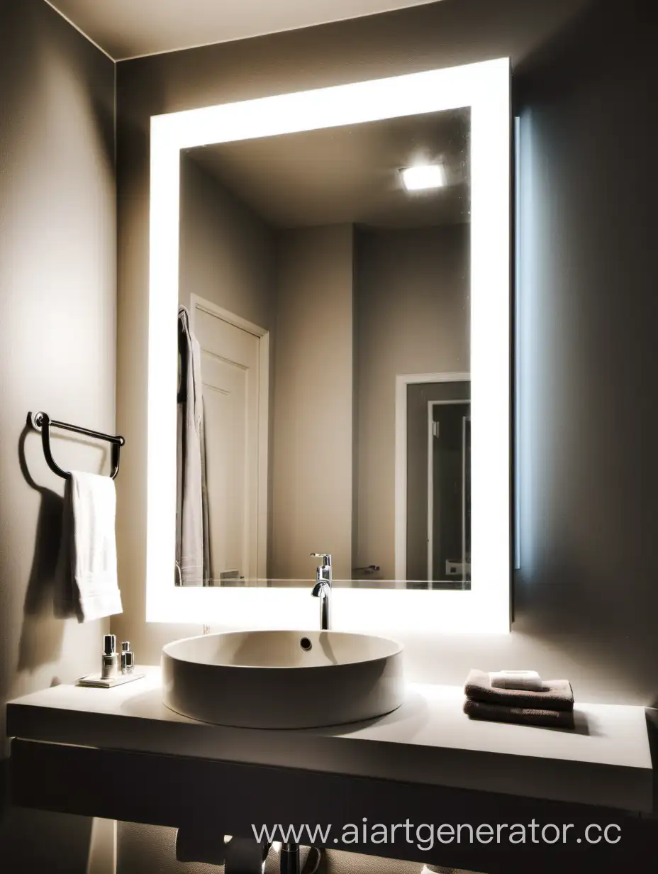 Modern-Bathroom-Mirror-with-Illuminated-Lighting-Fixture