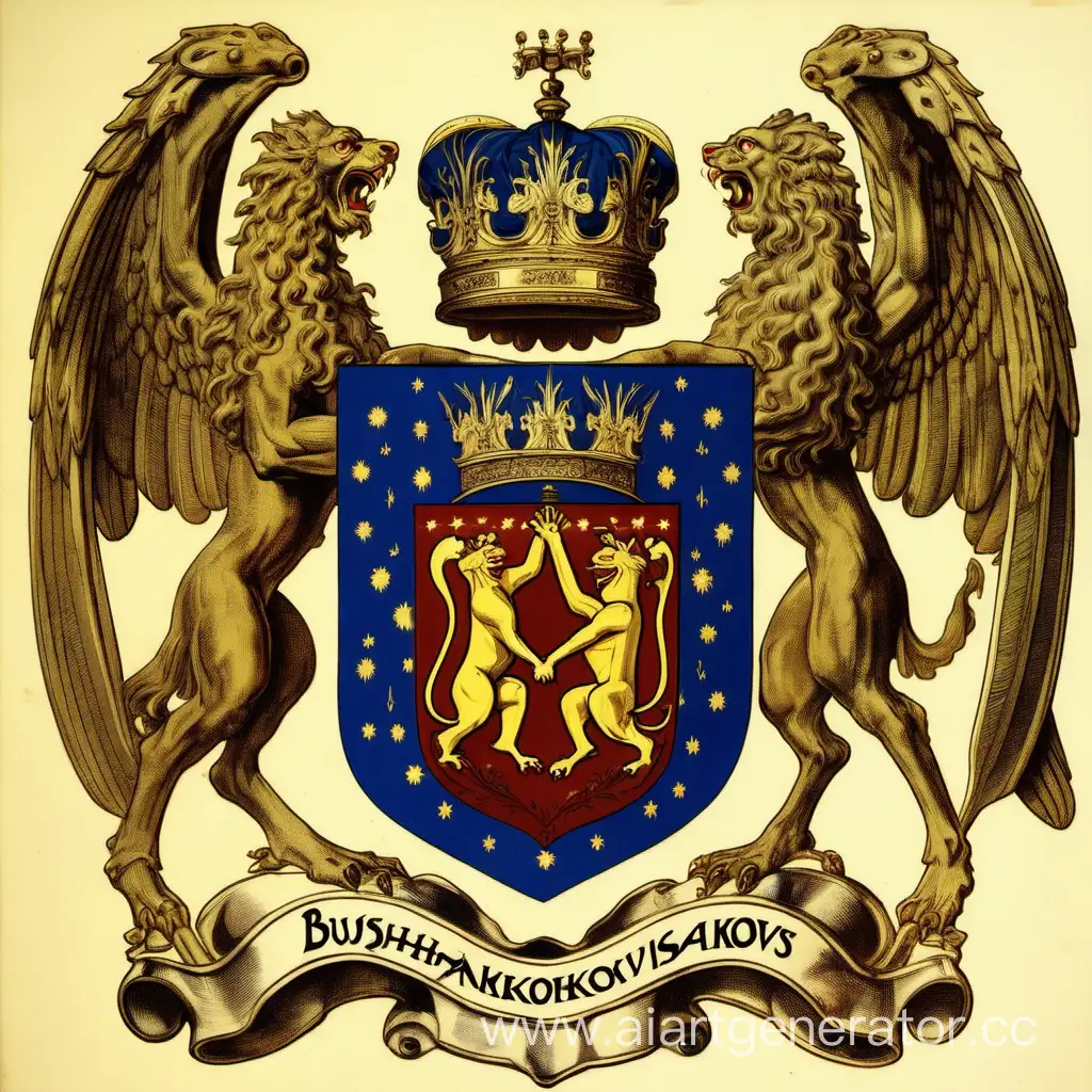 Bushmakov-Family-Coat-of-Arms-Heraldic-Symbol-of-Unity-and-Legacy