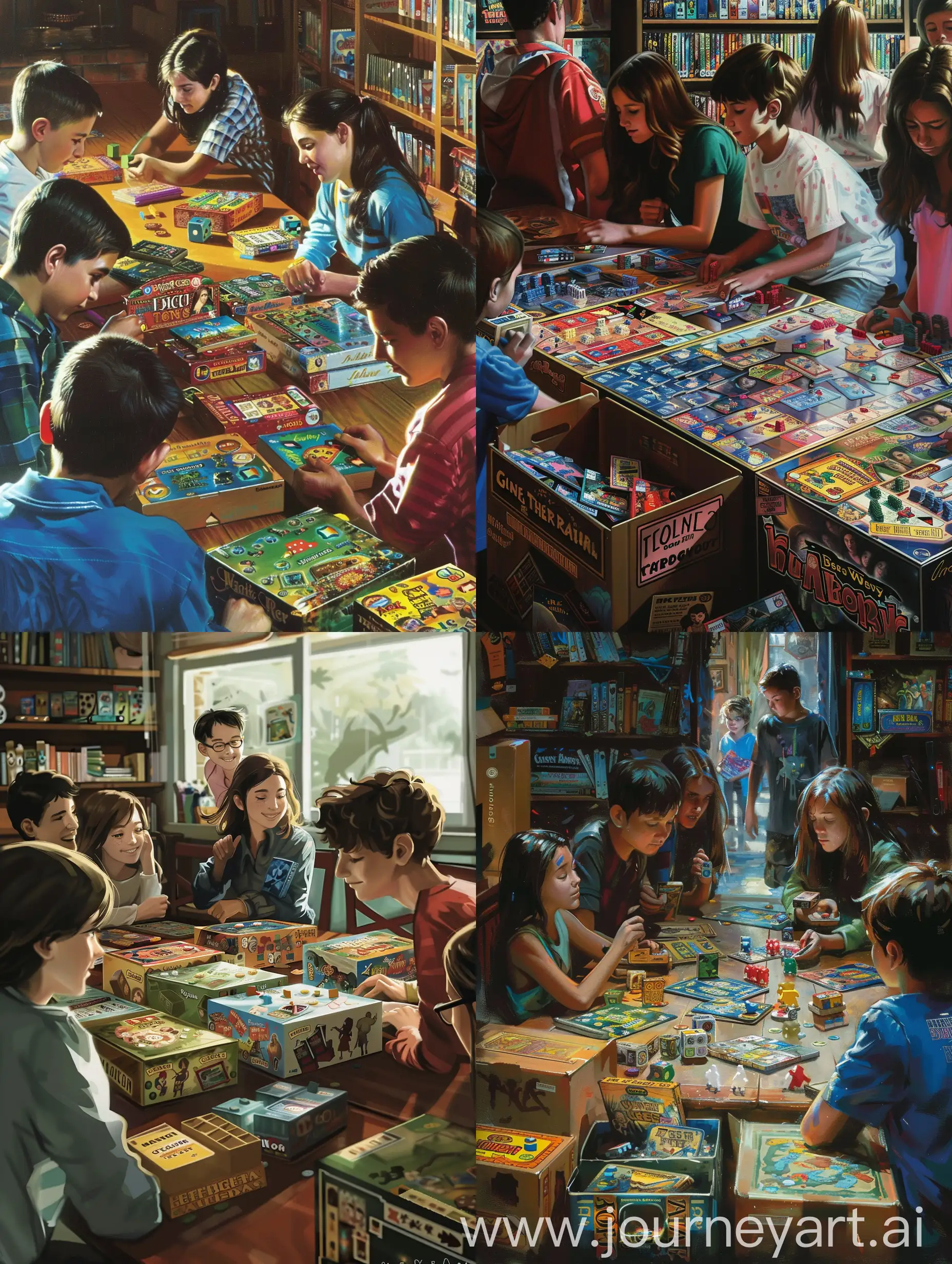 Friends-Playing-Board-Games-at-a-Colorful-Table