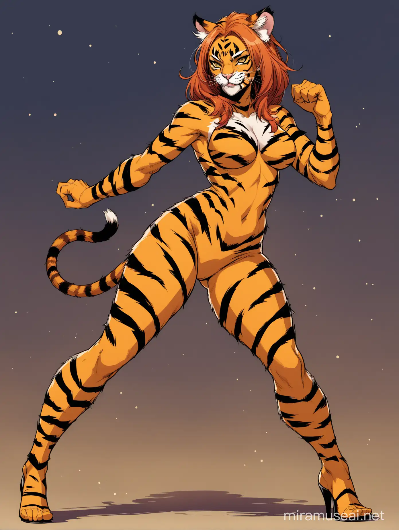 Marvelous Tigra Full Body Illustration