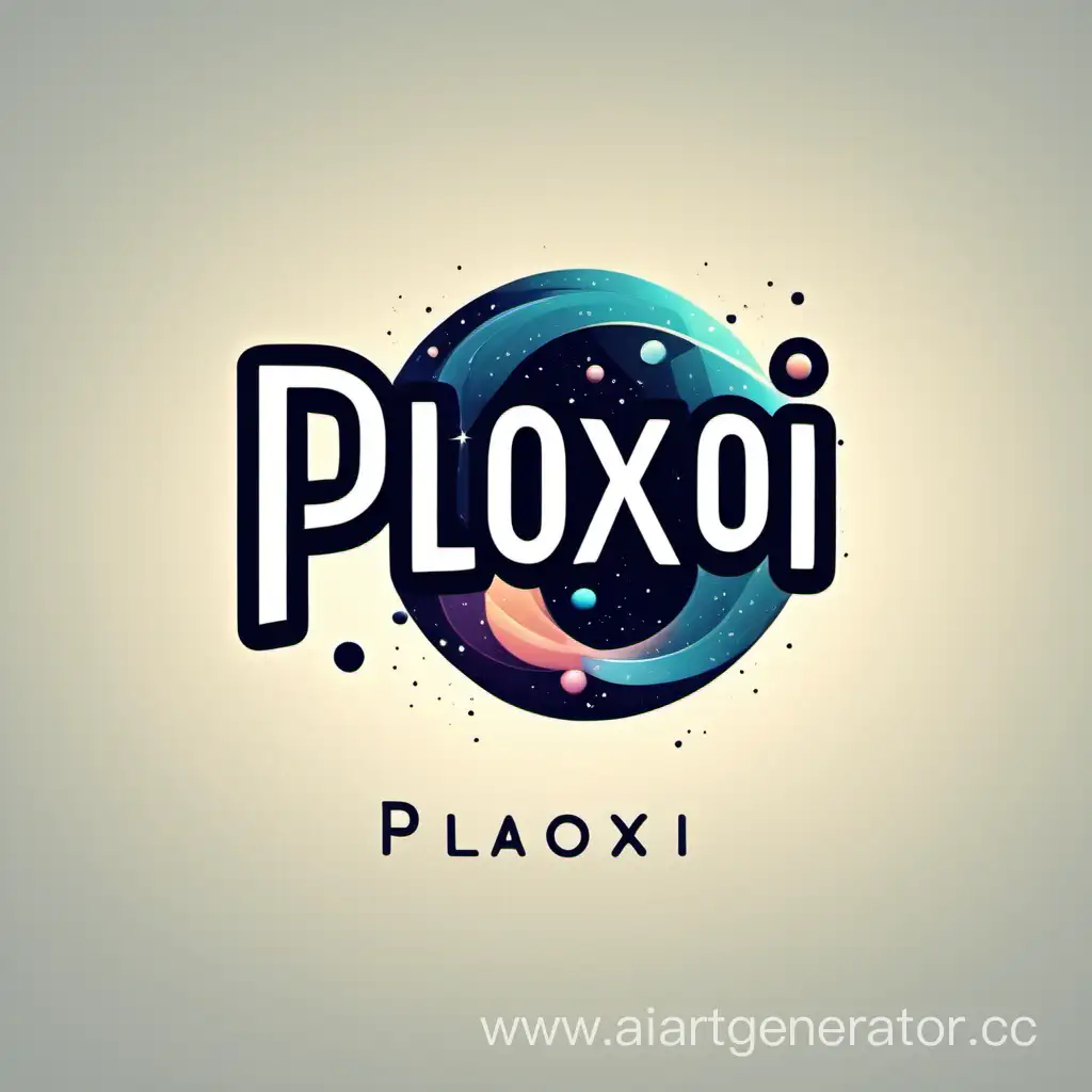 Создай логотип в стиле космоса со словом Ploxoi 