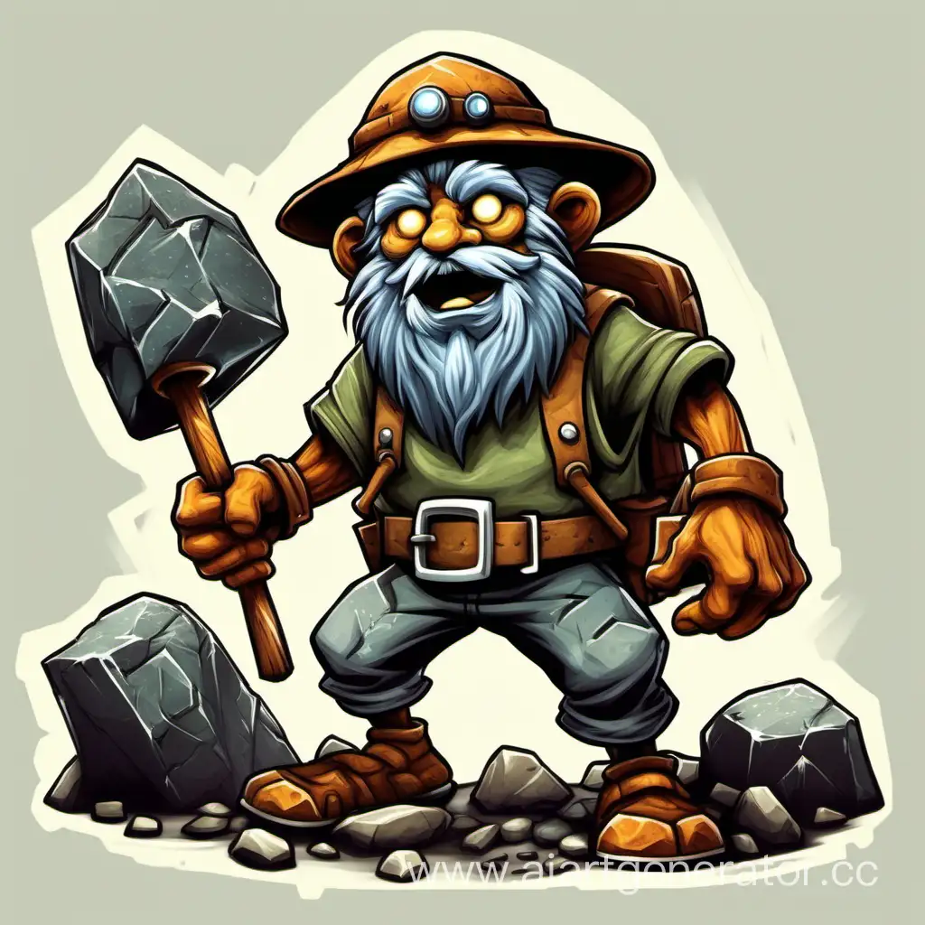 Fantasy-DD-Stone-Miner-Anthropomorphic-Character-Art