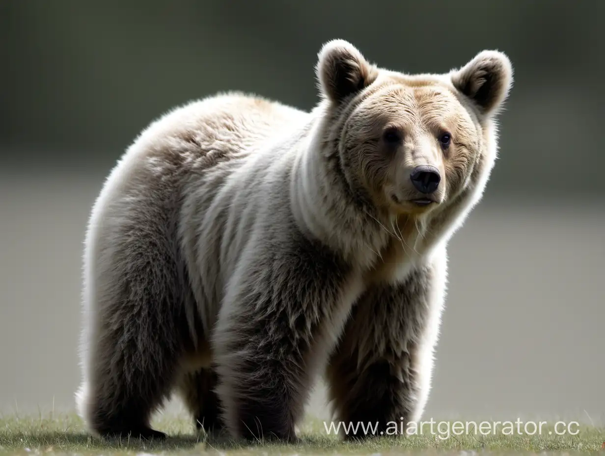 Adorable-Little-Bear-Cub-Playing-in-Sunlit-Forest-Clearing