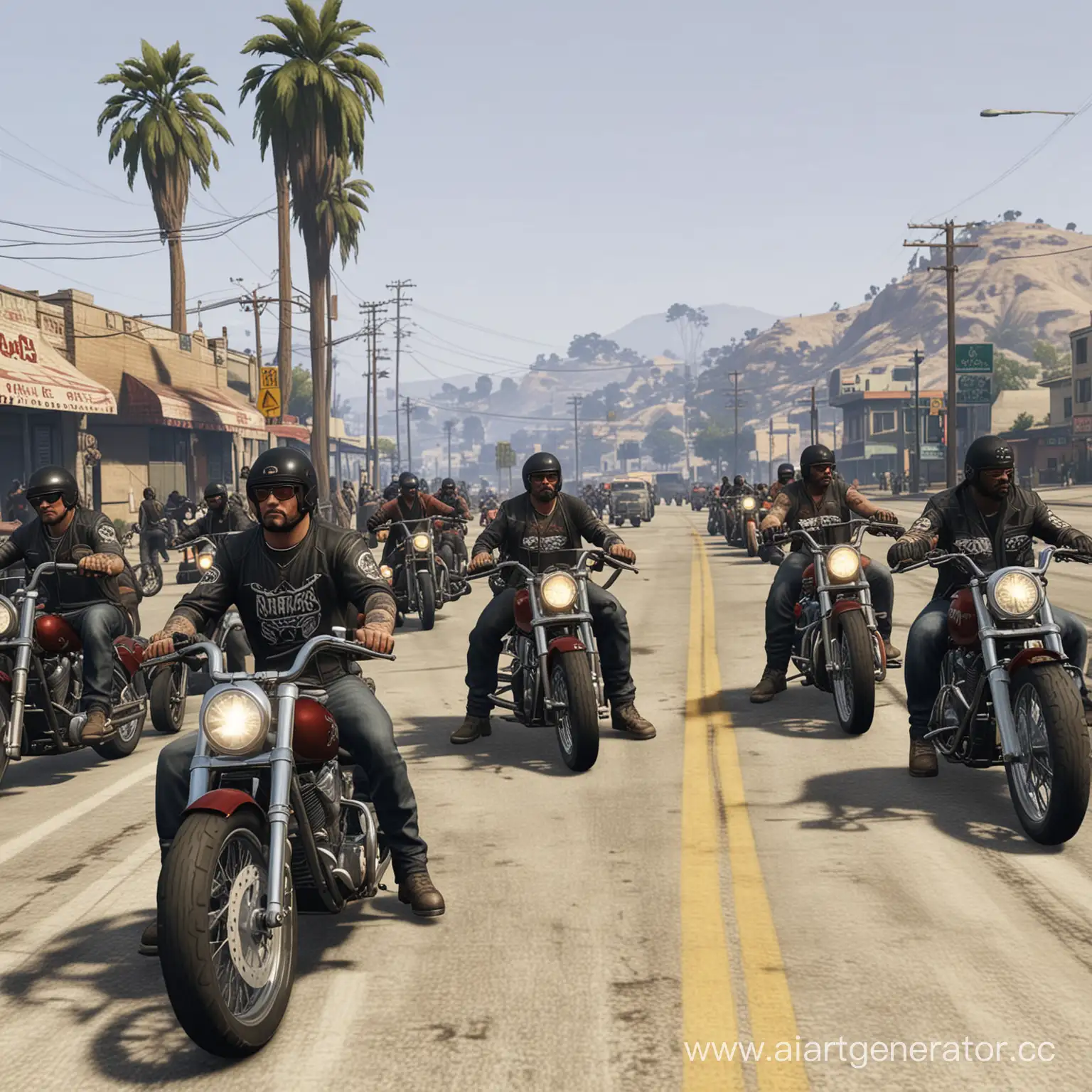Bandidos-Biker-Club-Rally-in-GTA-5-Game-Environment