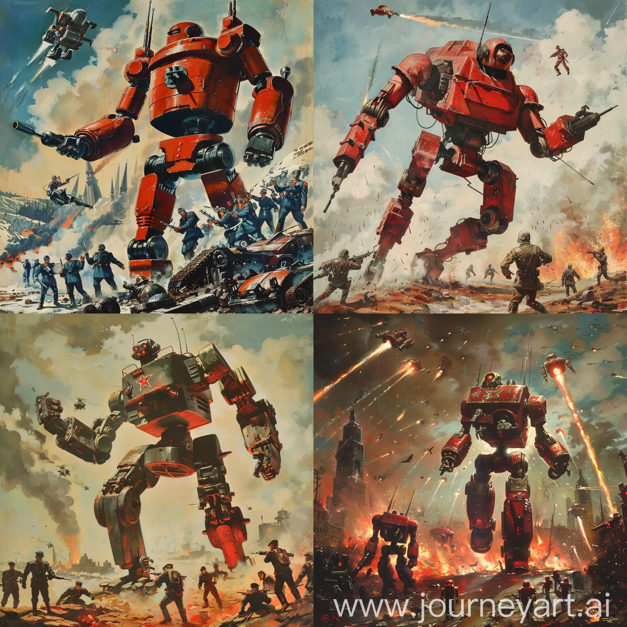 Epic-Battle-Soviet-Robots-Engage-in-War-Against-Humans