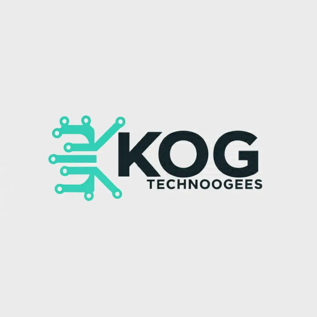 a logo design,with the text "x", main symbol:KOG Technologies,Minimalistic,be used in Technology industry,clear background