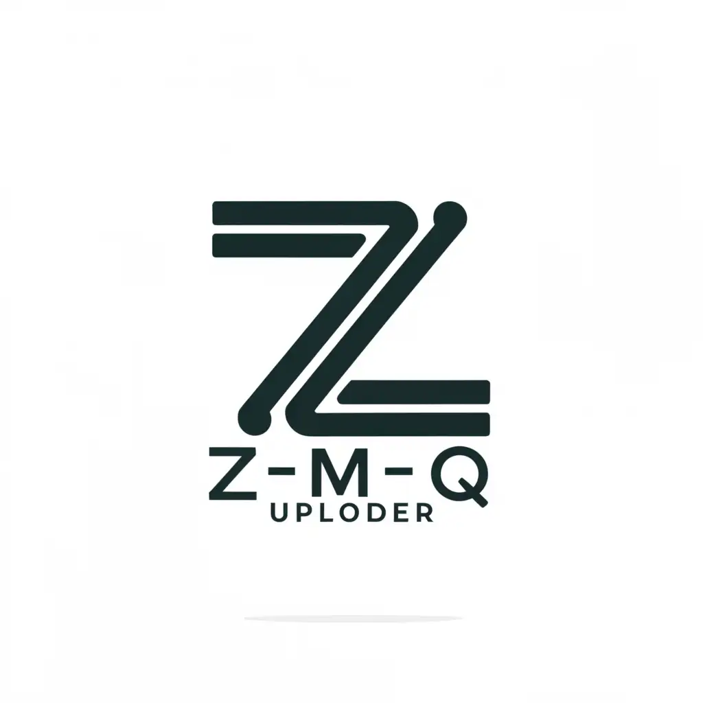 a logo design,with the text "zmq uploader", main symbol:Z,Minimalistic,be used in Technology industry,clear background