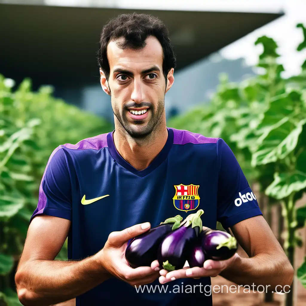 Footballer-Busquets-Holding-Eggplants