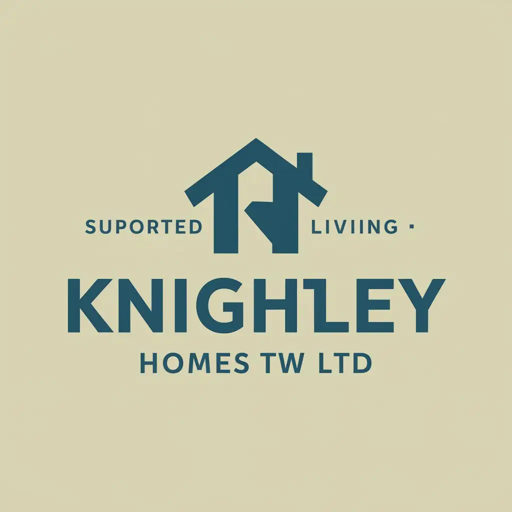 logo, Supported Living, with the text "Knightley Homes TW LTD", typography, be used in Medical Dental industry
