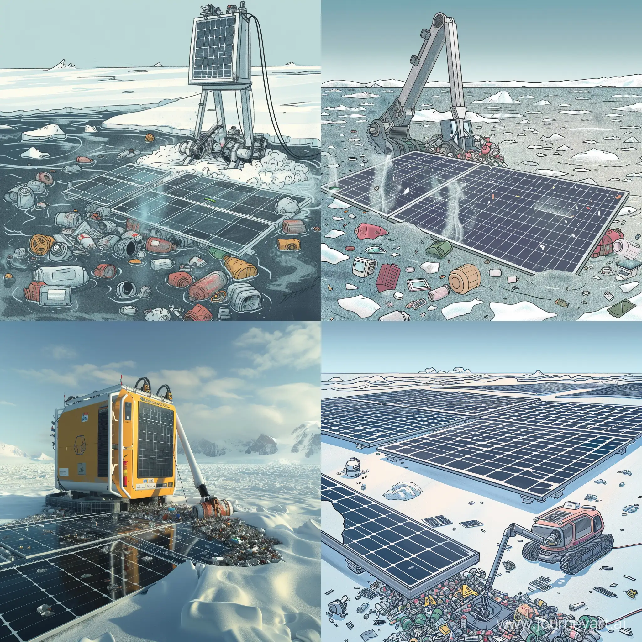 Arctic-Cleanup-Device-Utilizing-Solar-Power
