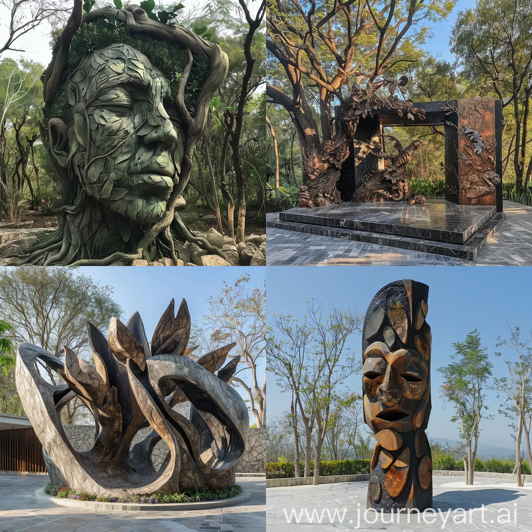 escultura realista para fraccionamientos contemporaneos a la entrada del bosque de la primavera en Jalisco