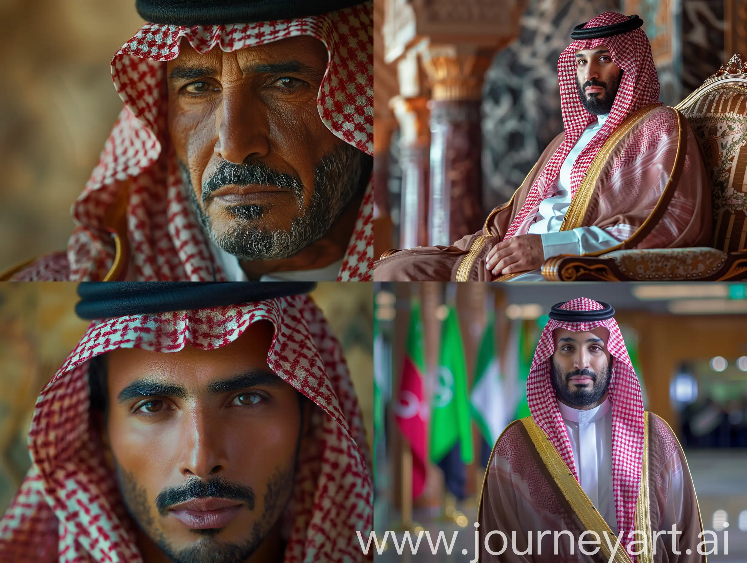 Saudi Arabia as Oppenheimer, 8K, portrait, stylish --style raw --stylize 250