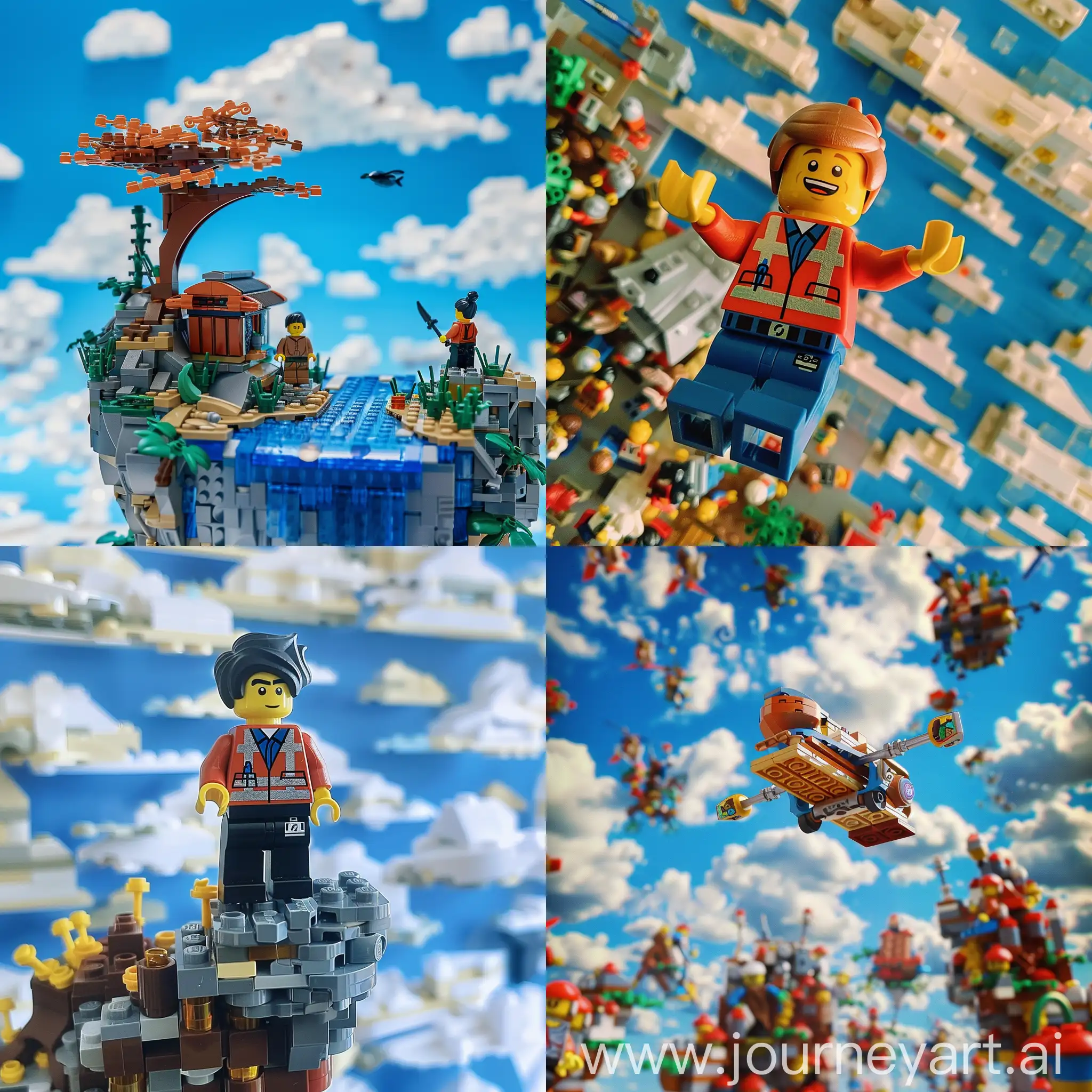 Lego world, sky print "Wushi"