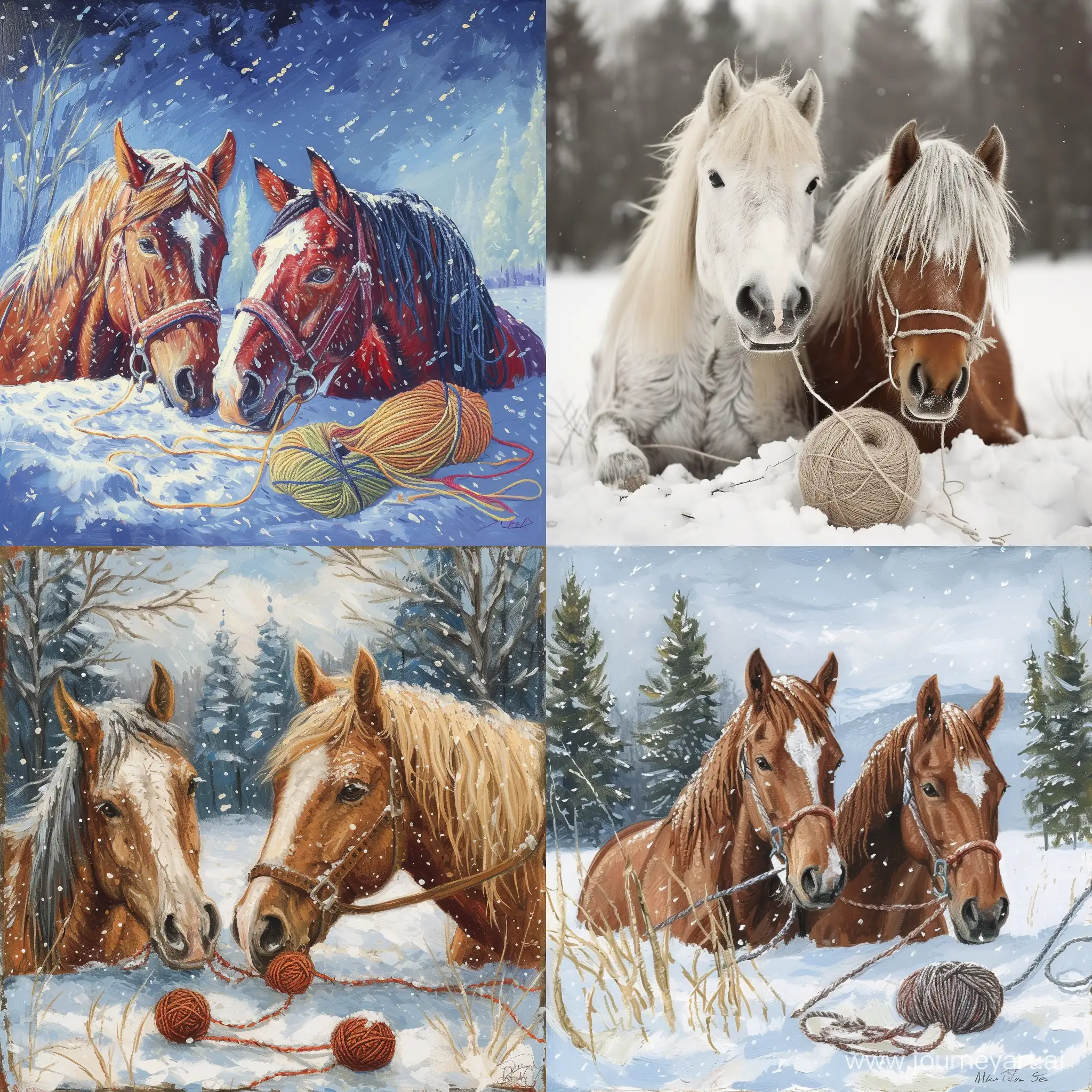 Snowy-Equines-Crafting-with-Cozy-Yarn