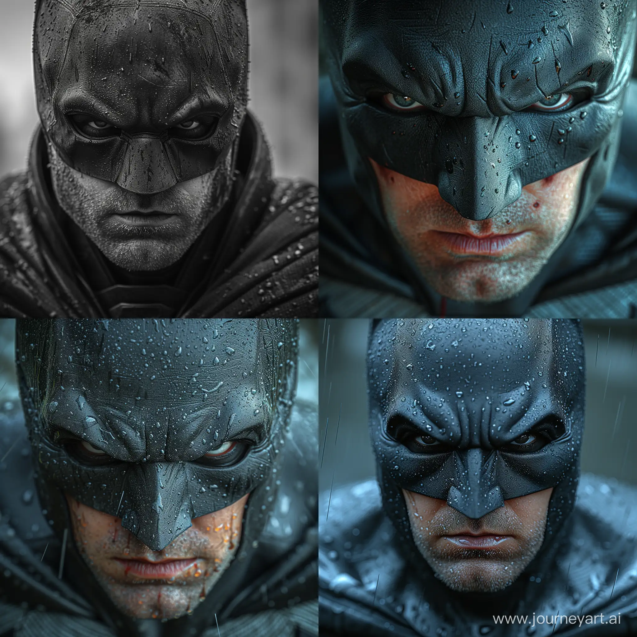 Realistic-CloseUp-Portrait-of-The-Batman-from-the-2022-Movie
