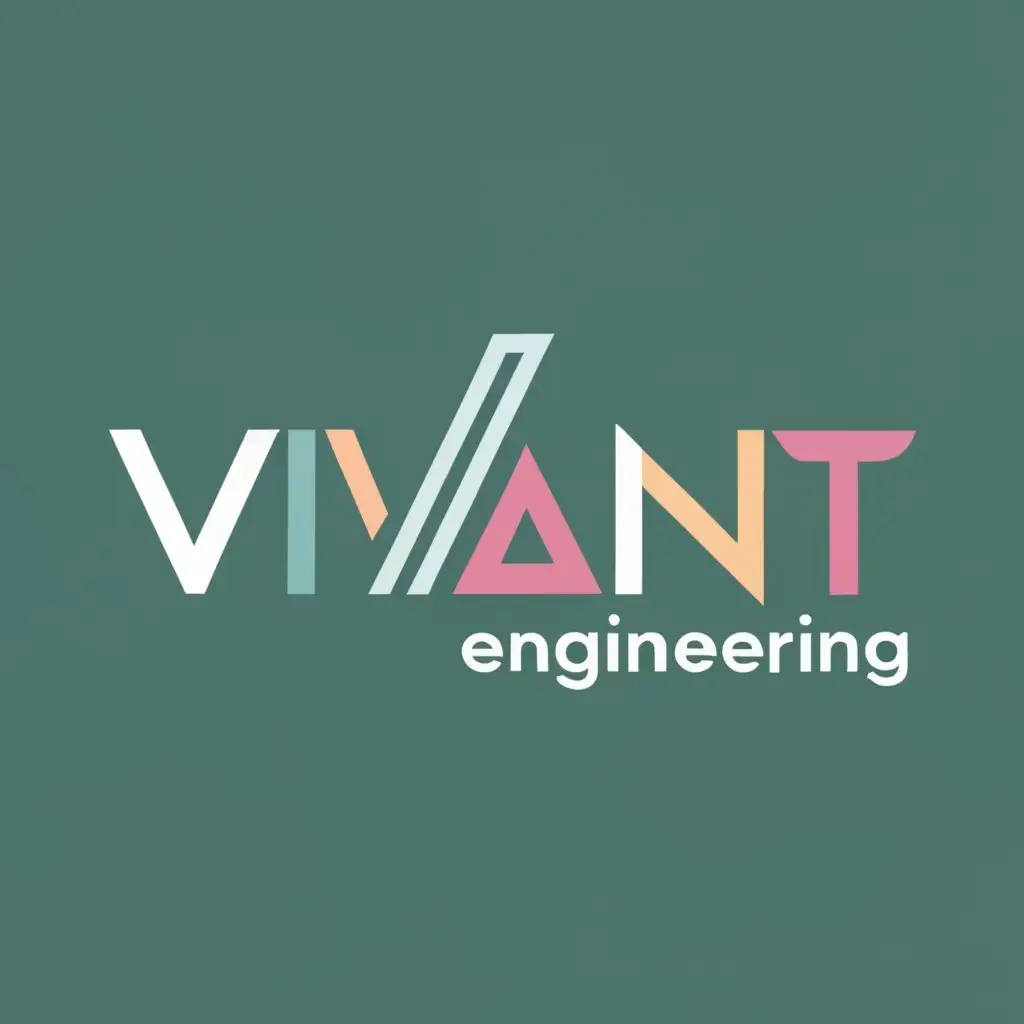 logo, Vivant, with the text "Vivant Engineering", typography, be used in the Construction industry