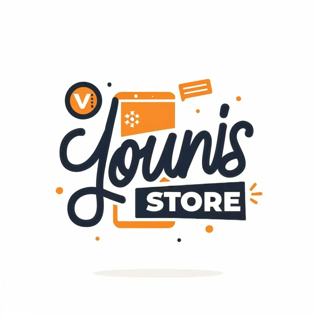 logo, Phone, with the text "Younis Store", typography, be used in Events industry