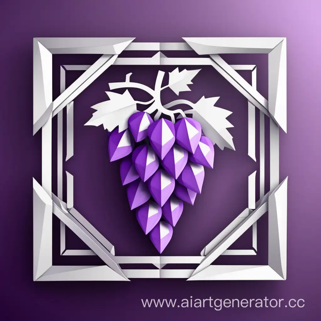 3D-Shining-Grape-Frame-Origami-Logo