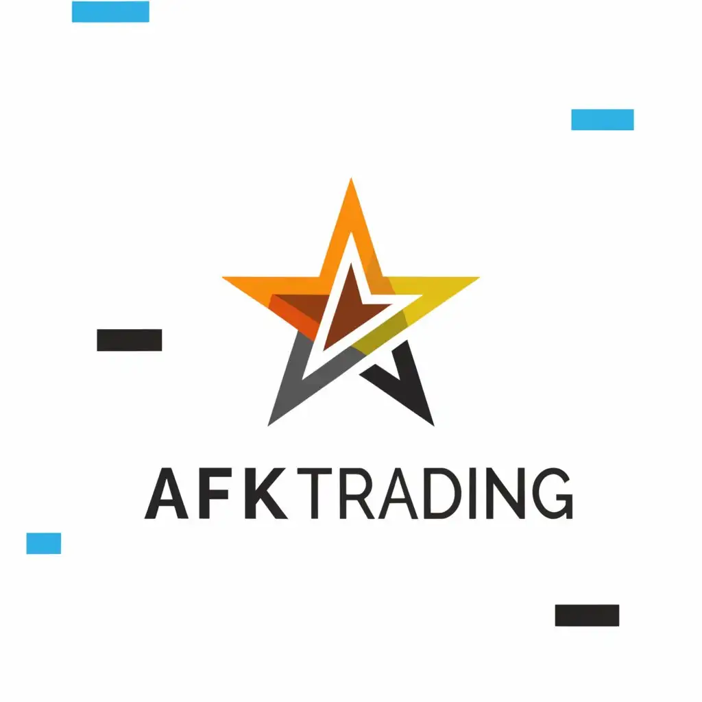 a logo design,with the text "afk Trading  ", main symbol:star,Moderate,be used in Retail industry,clear background