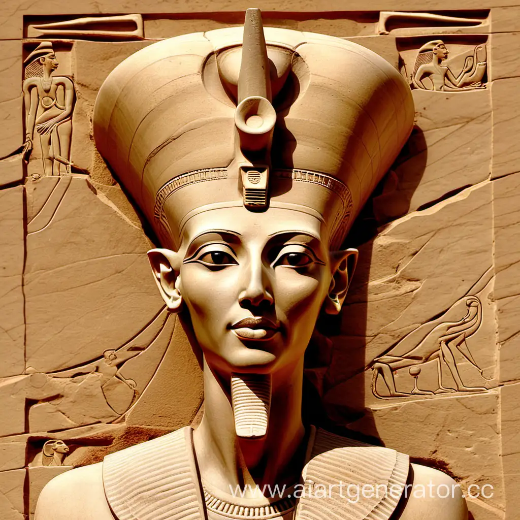 Akhenaten-Ancient-Egyptian-Pharaoh-Sculpture-in-Amarna-Style