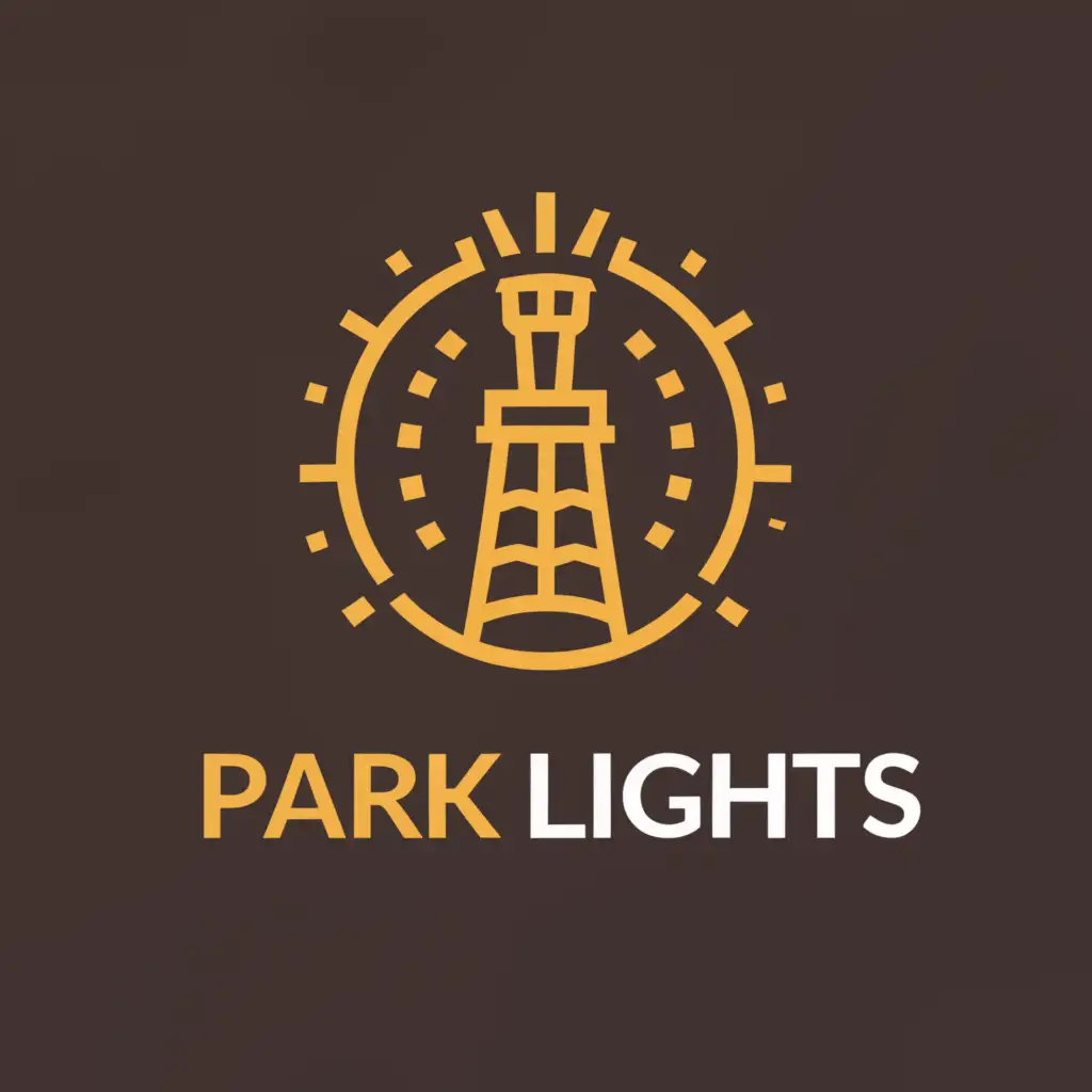 a logo design,with the text "Park lights", main symbol:column in the park with a lamp,Moderate,clear background