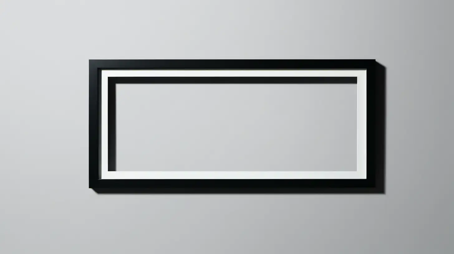 Minimalist Black Frame Rectangle Art