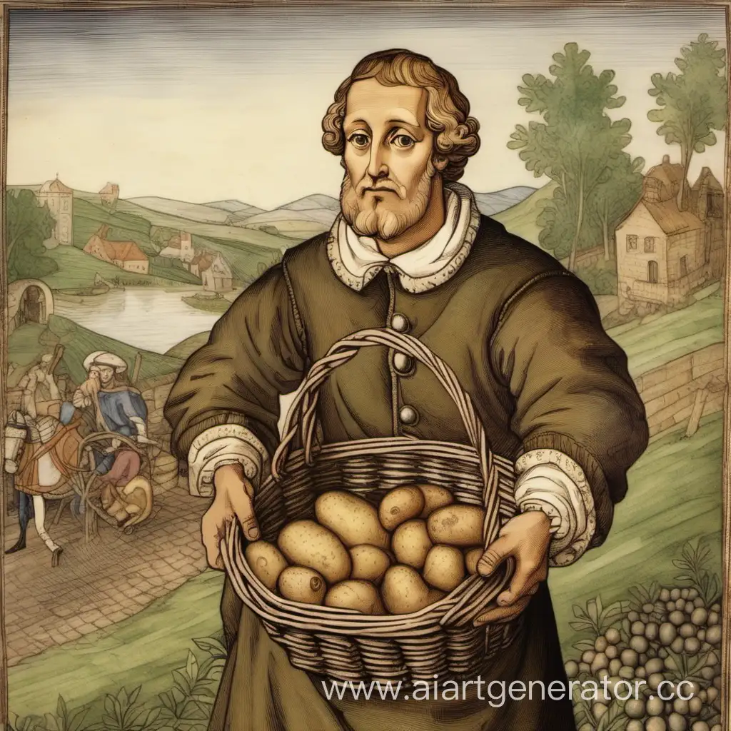 Peter-the-First-Holding-a-Basket-of-Potatoes