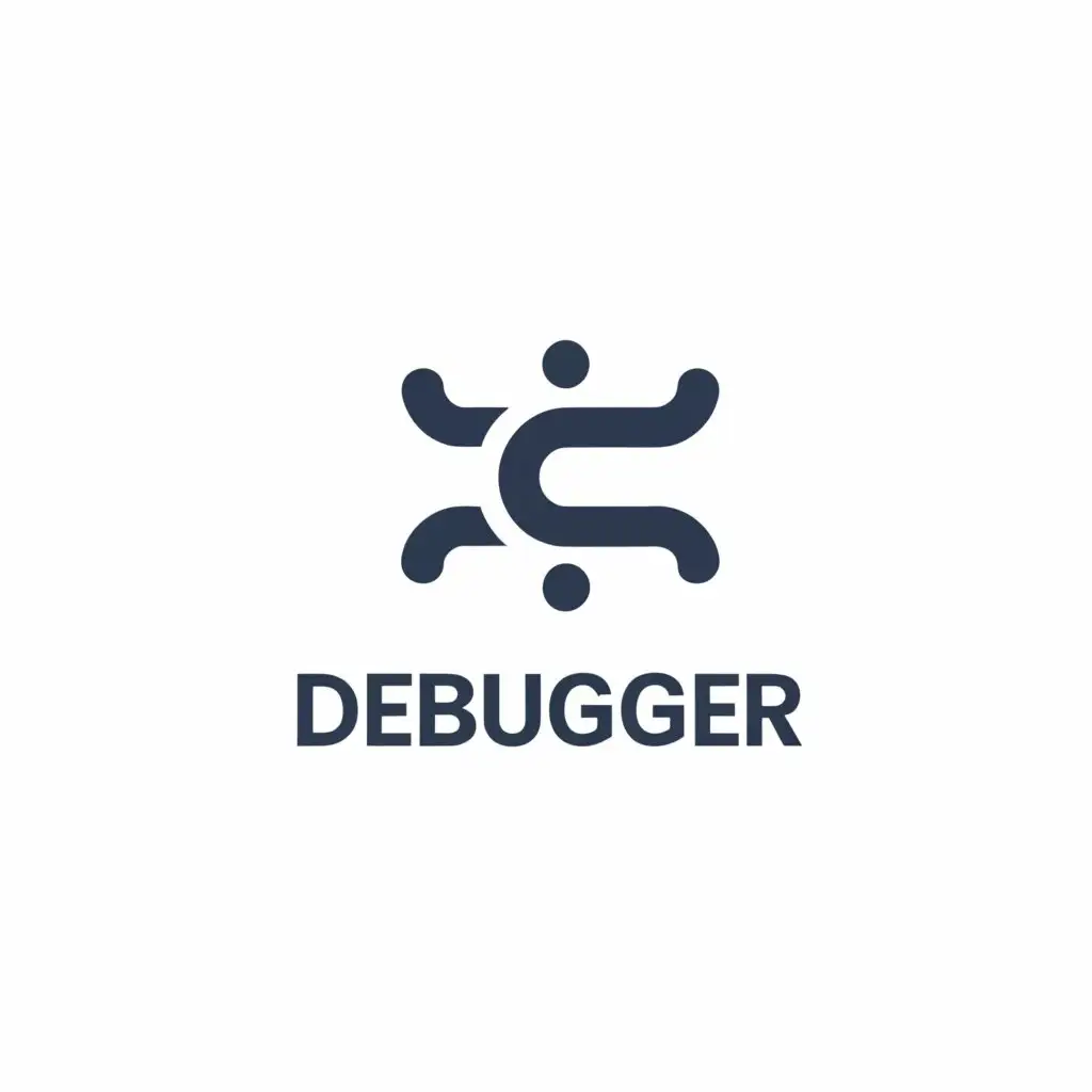 a logo design,with the text 'Debugger', main symbol:</>,Minimalistic,be used in Programming industry,clear background