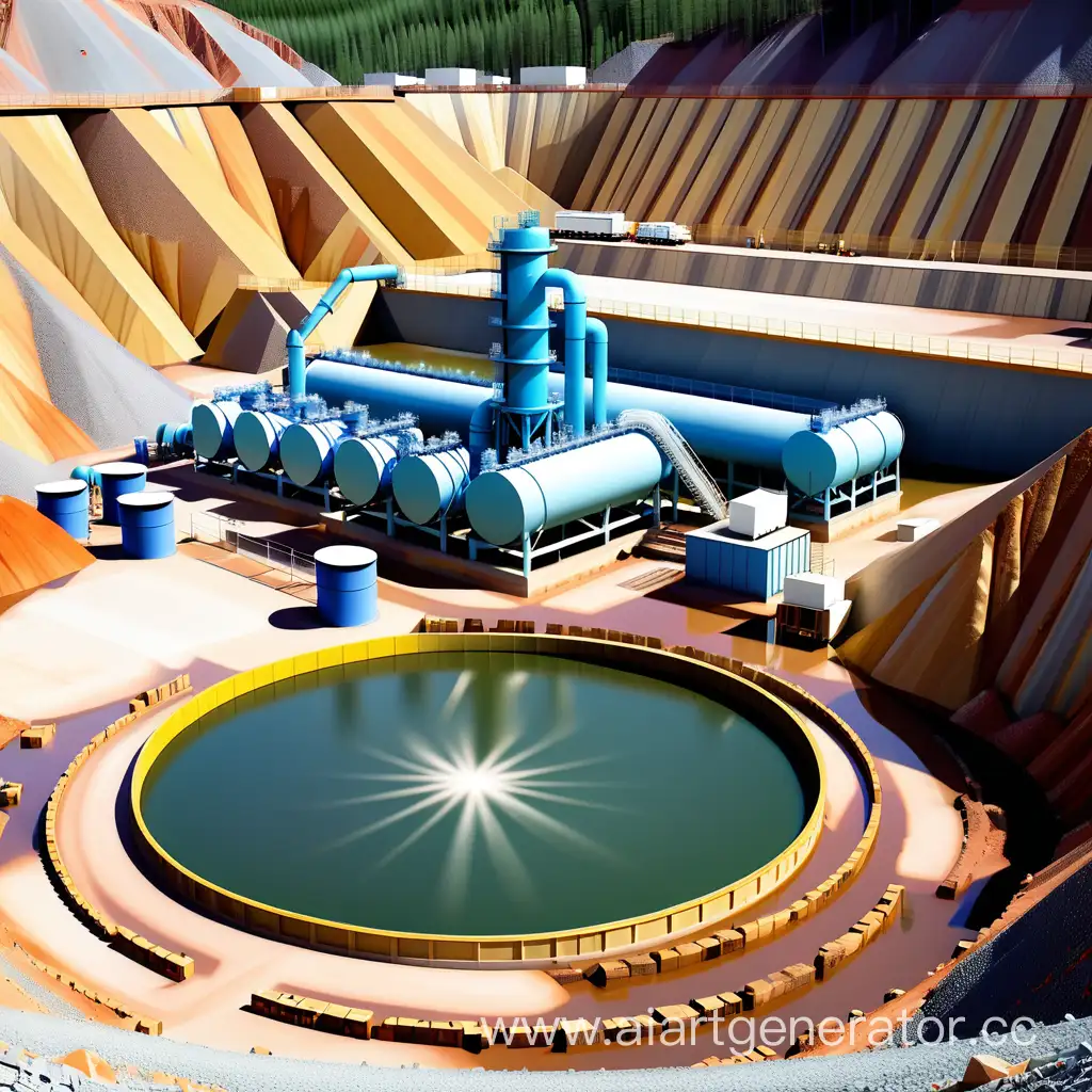 Gold-Mining-Site-Water-Purification-System-in-Quarry