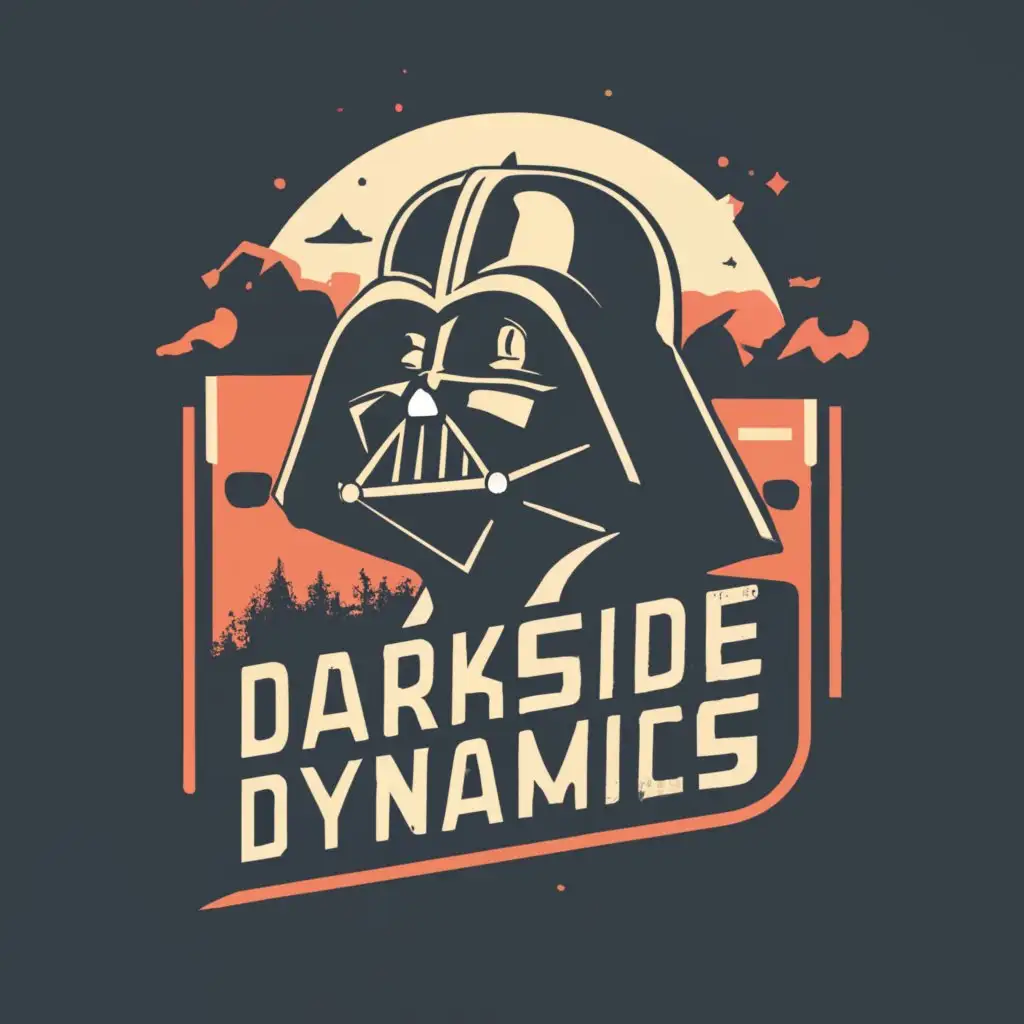 logo, Darth Vader, with the text "Darkside Dynamics", typography, be used in Technology industry