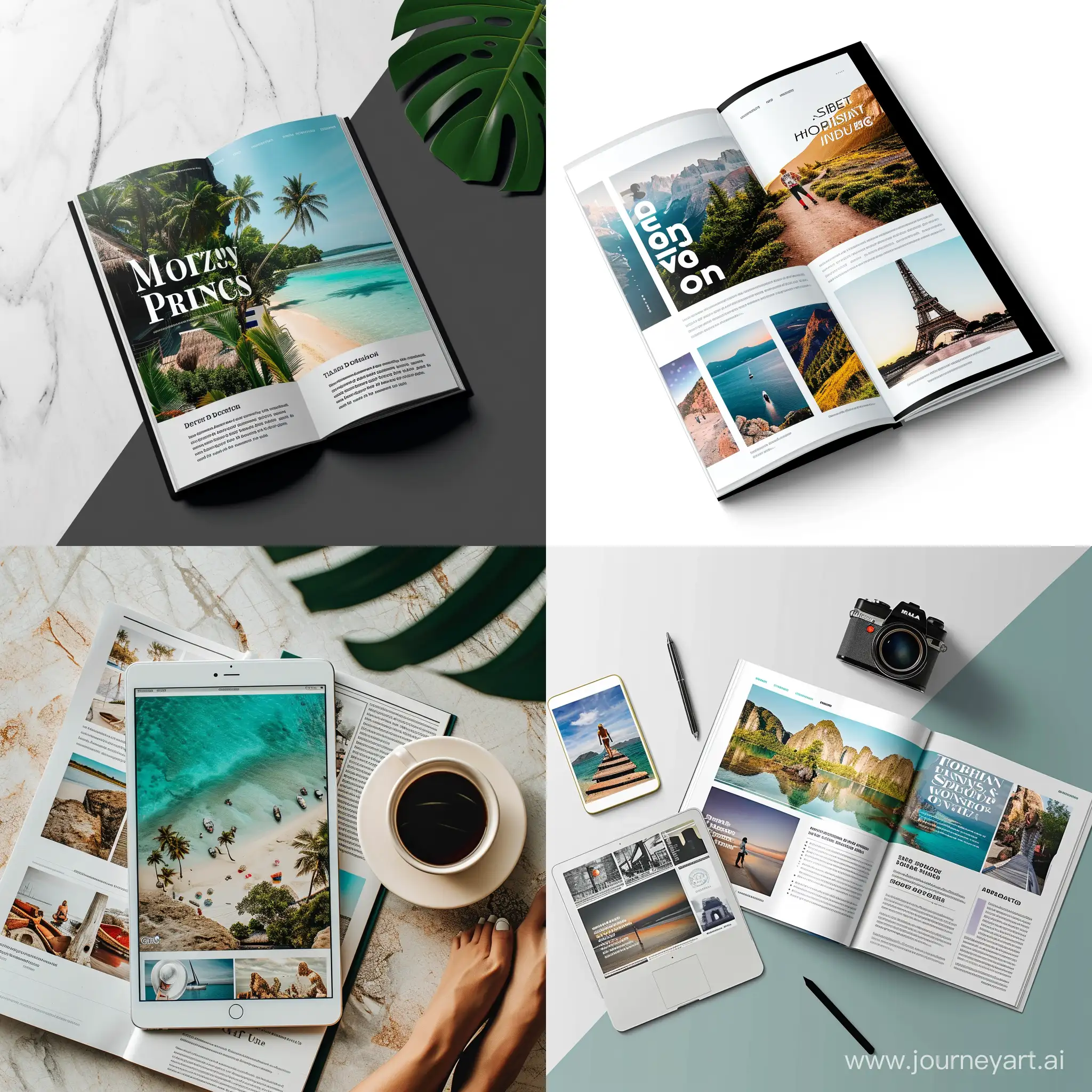 travel Digital magazine design
