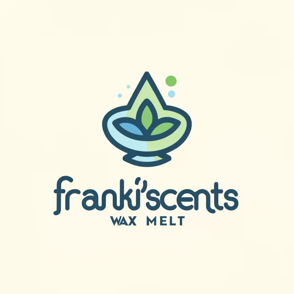 a logo design,with the text "Franki'scents", main symbol:Wax Melts,Moderate,be used in Retail industry,clear background