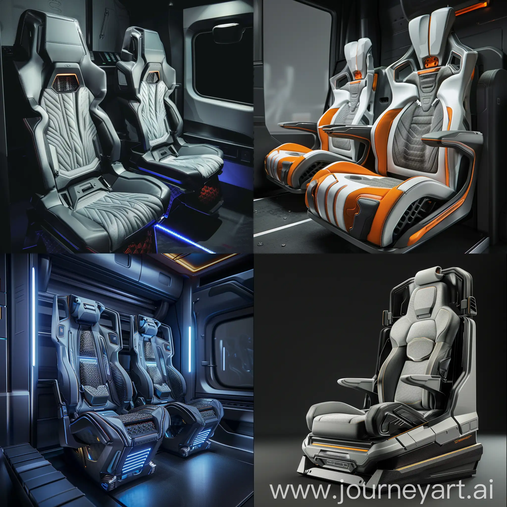 Futuristic-Heavy-Truck-Seats-Advanced-Technology-Design