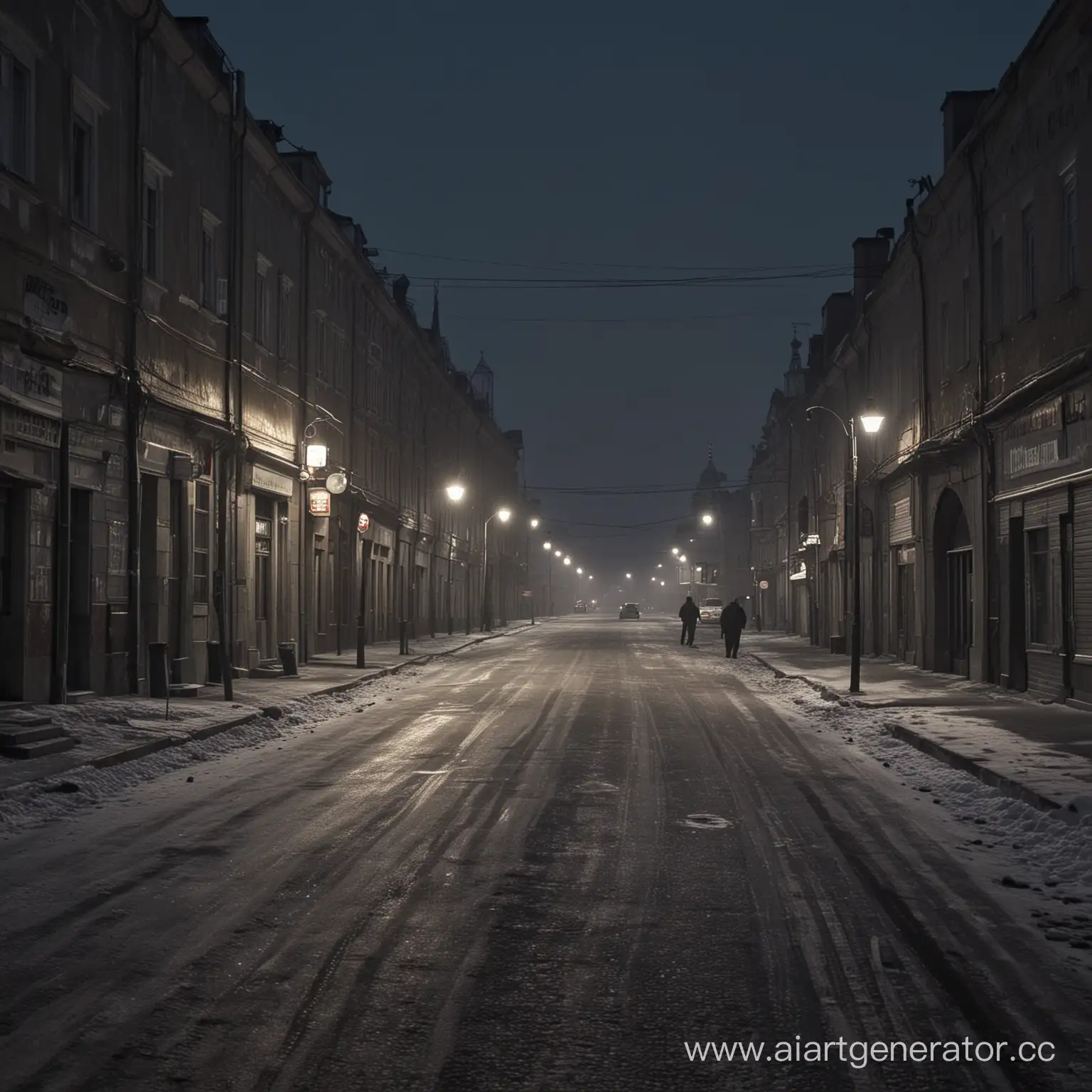 Суровая Россия с разбоями,улица,темное время суток