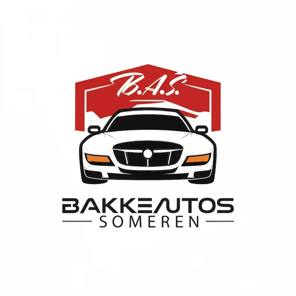 a logo design,with the text "B.A.S.", main symbol:Bakker Auto's Someren,Moderate,be used in Automotive industry,clear background