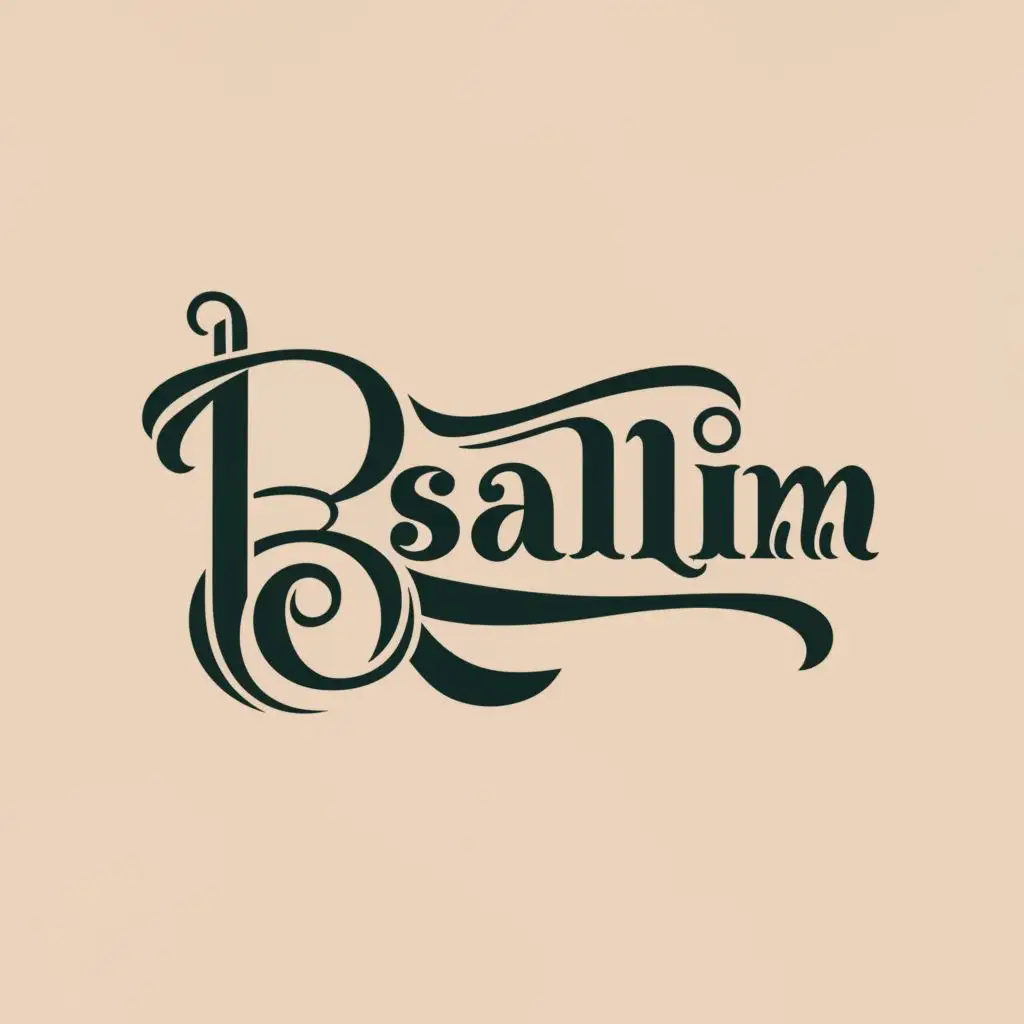 logo, FASHION, with the text "b-salim", typography