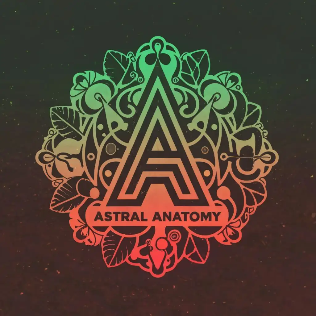 a logo design,with the text "Astral Anatomy", main symbol:Medicine, the letter "A", earth, spiritual, healing, medicine,complex,be used in Education industry,clear background