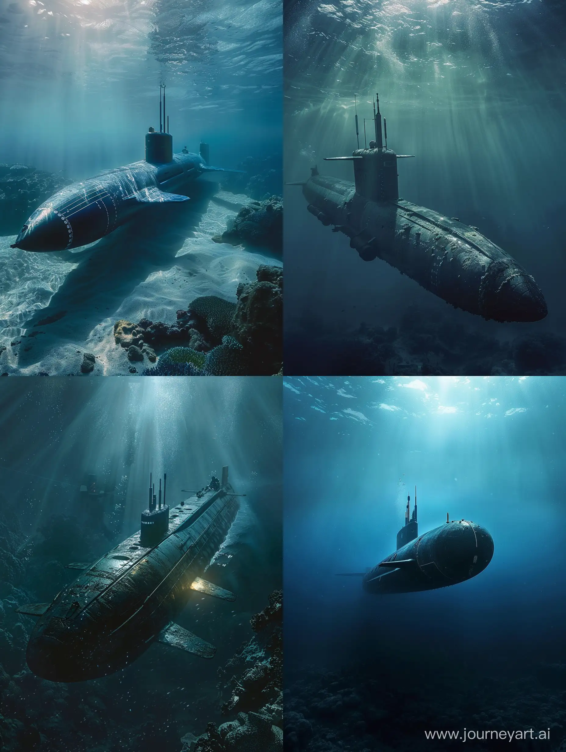 Exploration-of-the-Abyss-Submarine-Diving-into-the-Deep-Sea