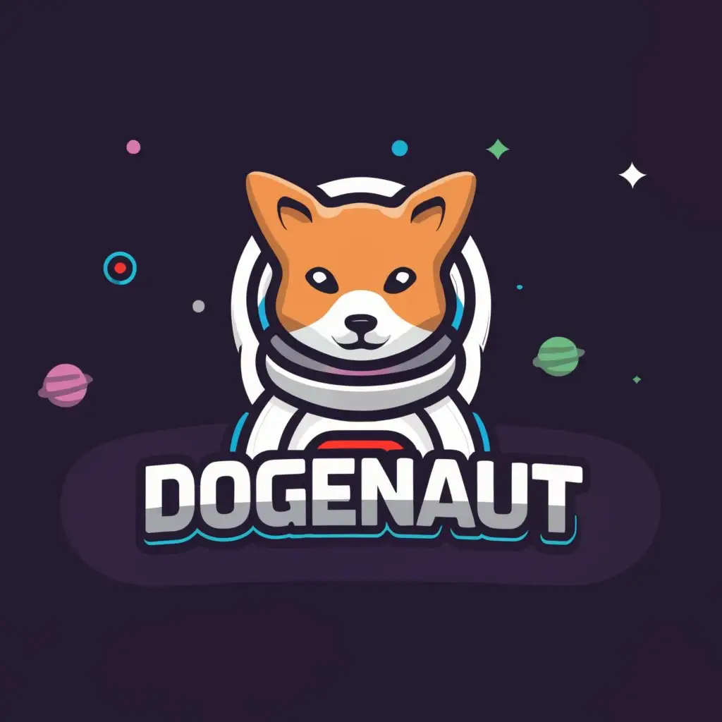 LOGO-Design-For-Dogenaut-SpaceThemed-Shiba-Inu-Illustration-on-a-Clean-Background