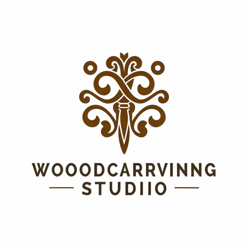 LOGO-Design-for-Woodcarving-Studio-Exquisite-Handcrafted-Artistry-with-Natures-Touch